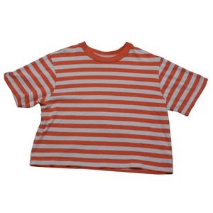 GAP Red/White Stripe Crop T